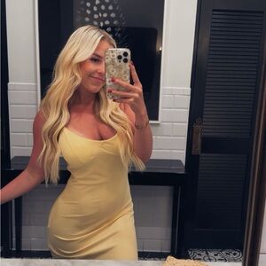 Elegant Yellow Dress